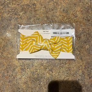 NIB Little Sleepies Sunny Chevron Luxe Bow